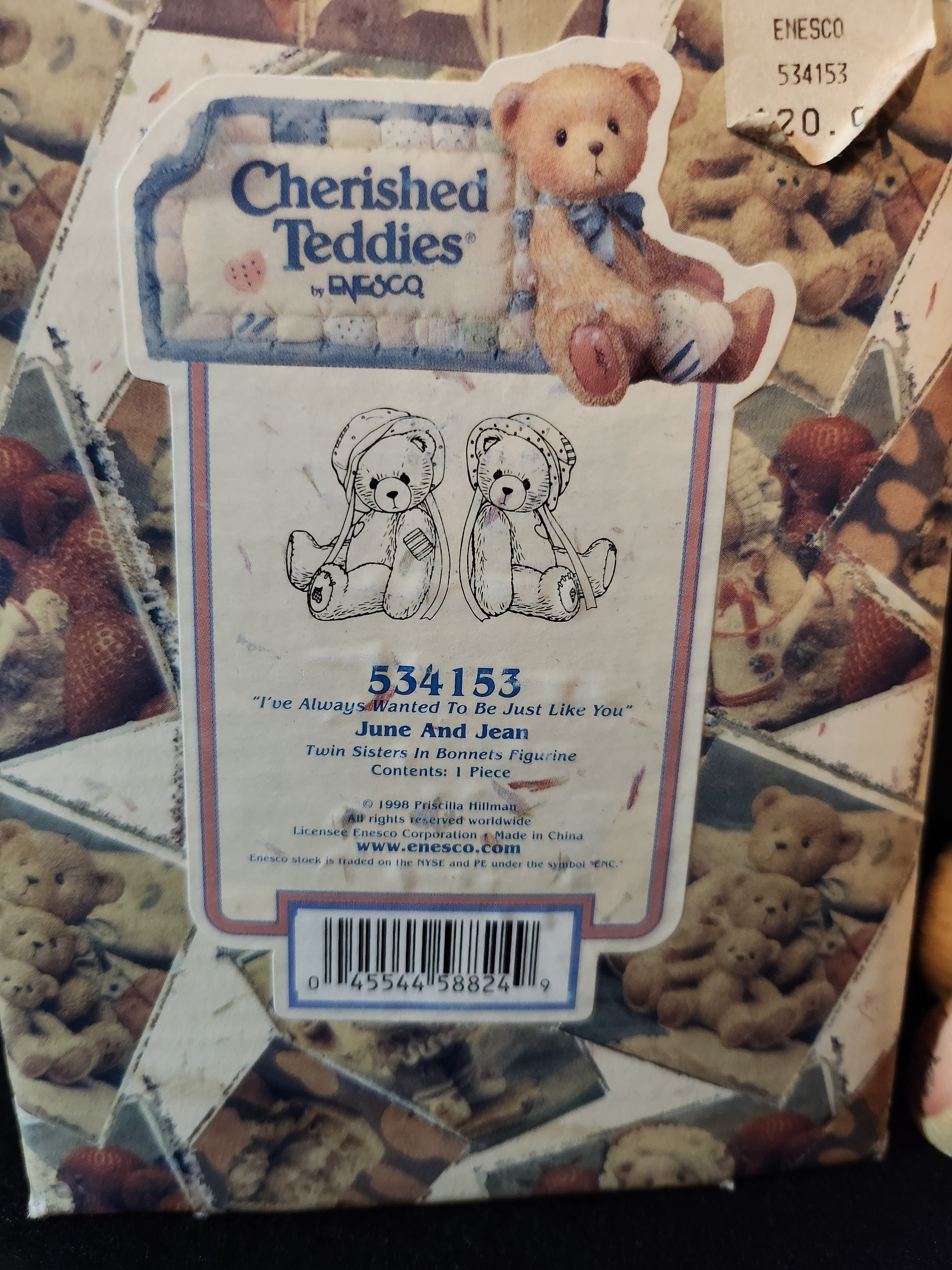 Cherished Teddies June and Jean Figurine - Twin Sisters, 1998 - Etsy