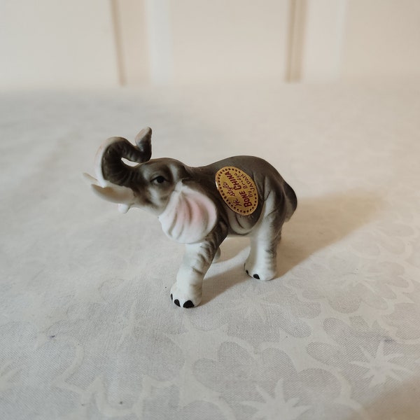Miniature Elephant Figurine - Hi Style Bone China by Bridge