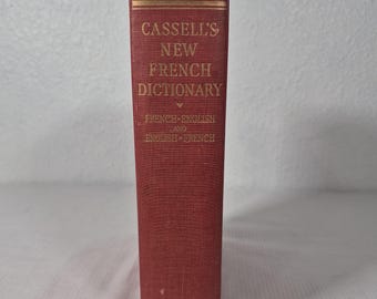 Nuovo dizionario francese-inglese e inglese-francese di Cassell - Edizione rilegata del 1951