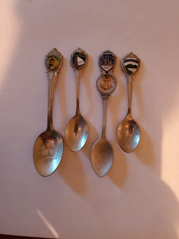 Collectible Spoons Connecticut Rhode Island Vermont Etsy