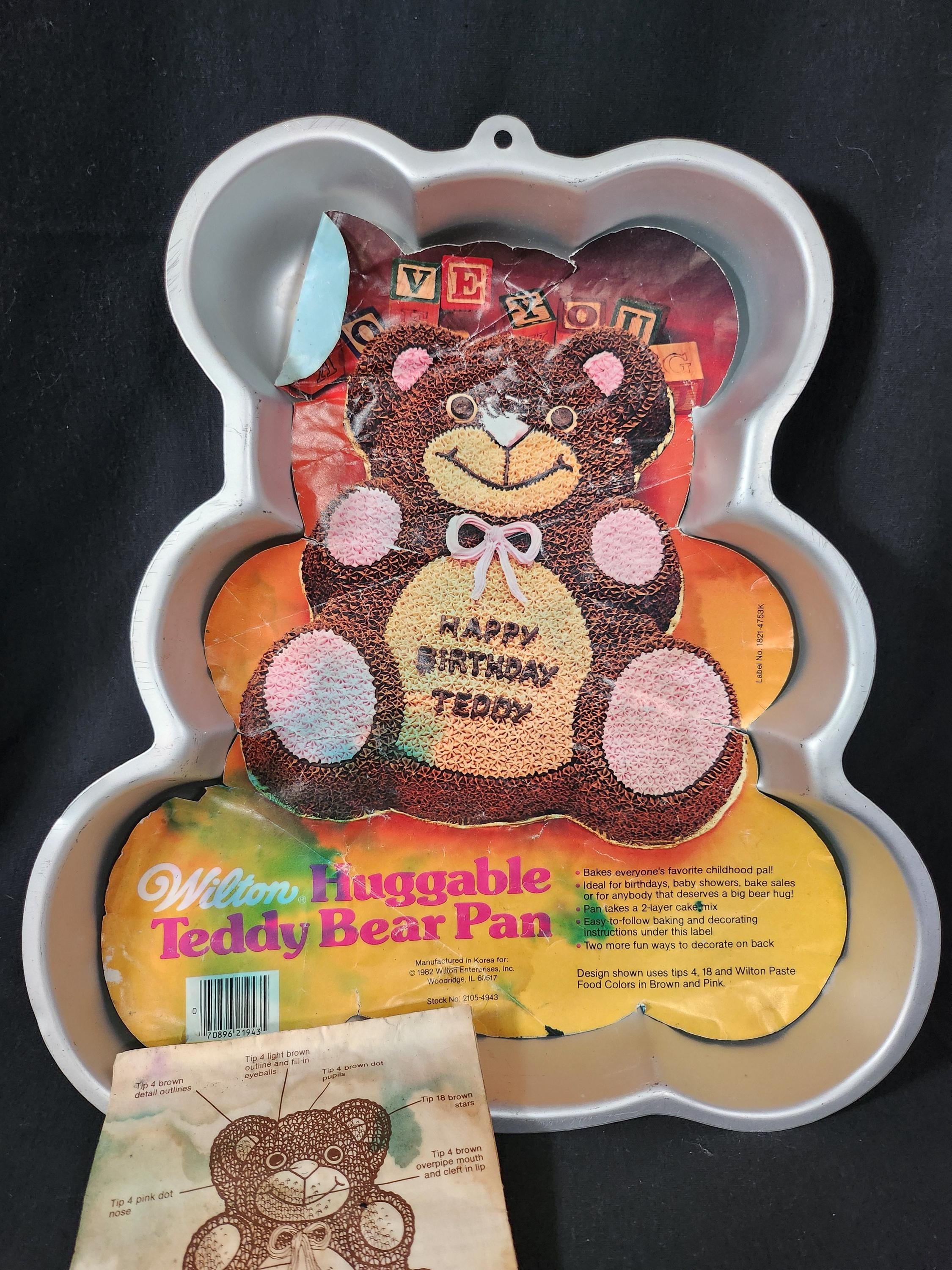 Wilton 502-3754 Huggable Teddy Bear Cake Pan Mold - 1982 - Etsy