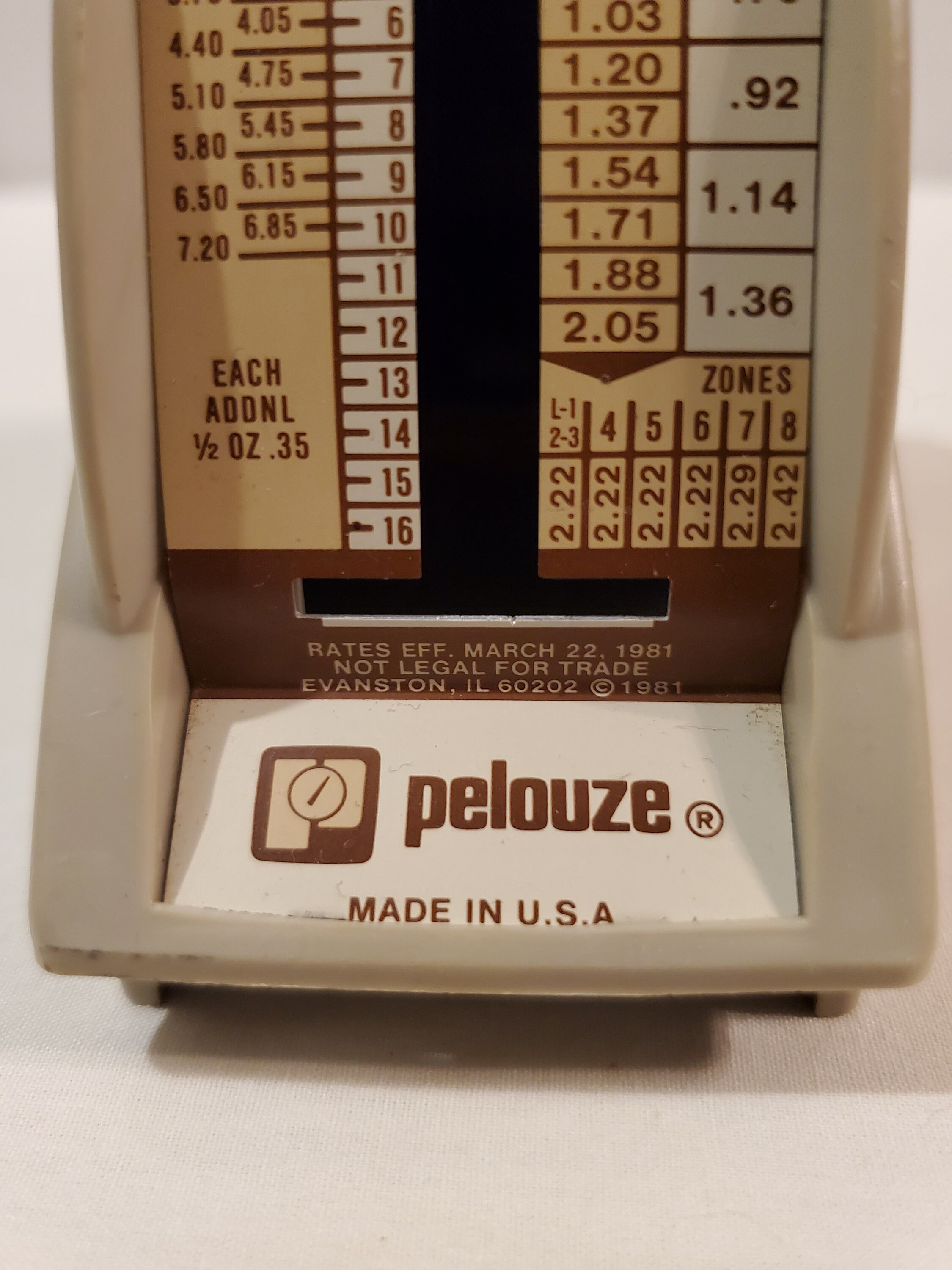 Pelouze Model P1 Postal Scale for Rates 1981 Etsy