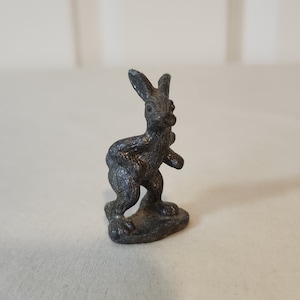 Miniature Pewter Rabbit or Bunny Figure