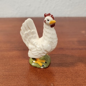 Miniature Ceramic Chicken or Rooster Figure