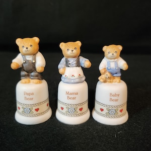 Enesco Lucy Rigg Sammlerstück Lot Papa Bär, Mama Bär und Baby Bär