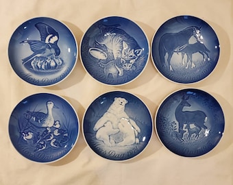 6" Bing and Grondahl Mors Dag - Mother's Day plates - Buyer's Choice 1970 to 1975- Copenhagen Denmark