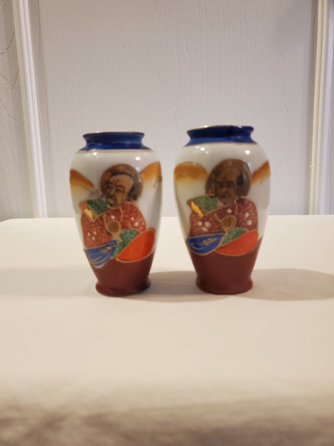 Occupied Japan Small Vases Set of 2 Etsy