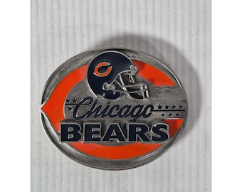 Vtg 1997 Chicago Bears Gürtelschnalle Siskiyou Limited Edition NFL No 1267/10000