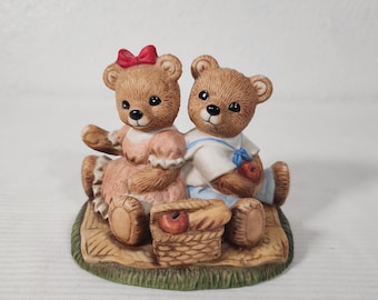 ヴィンテージ 大きな赤いぬいぐるみテディベア ハッピーバレンタイン