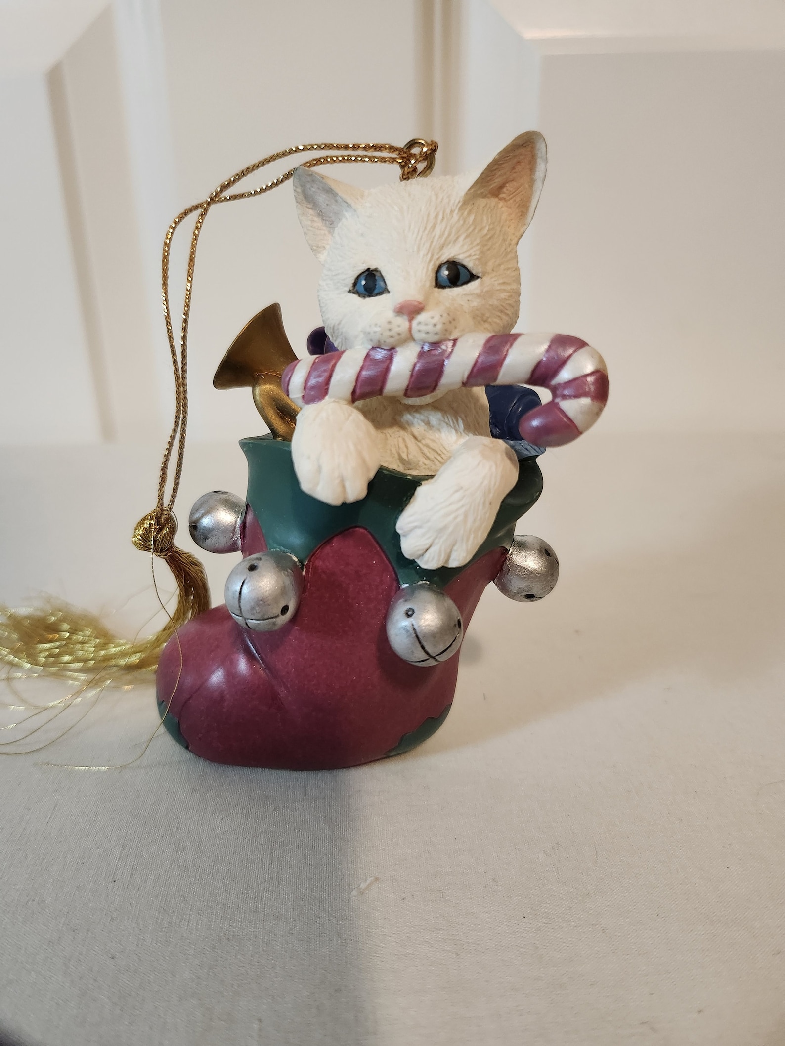 Lenox Christmas Stocking Surprise Ornament White Cat in Etsy