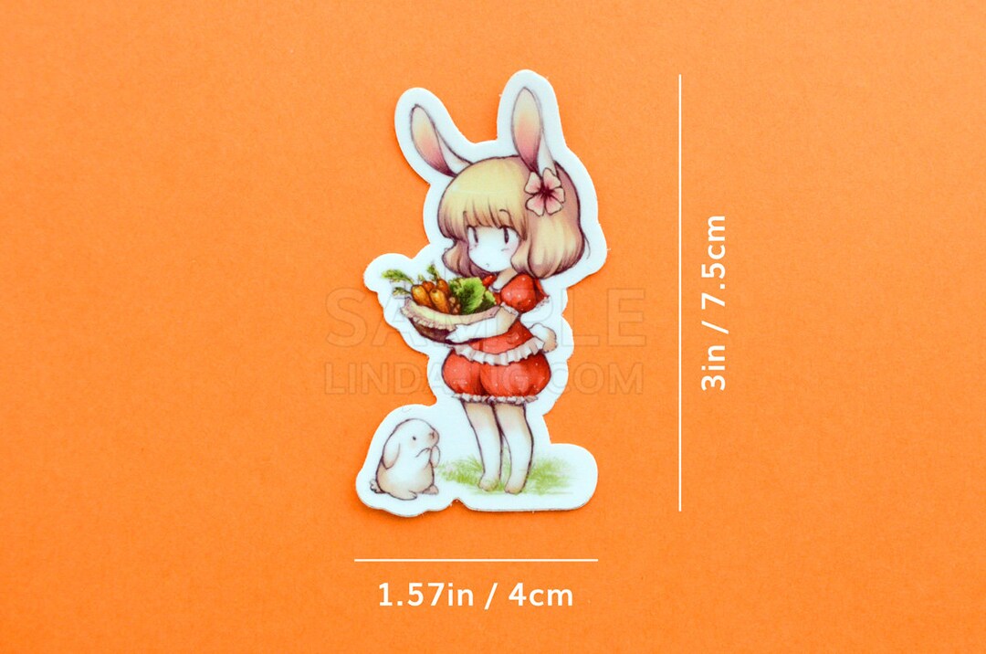 3 Bunny Vinyl Sticker - Etsy