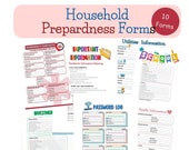 Household Preparation Files Digital Forms for Household Organization