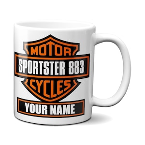 Personalized Motorcycle Coffee Mug 11oz Ceramic