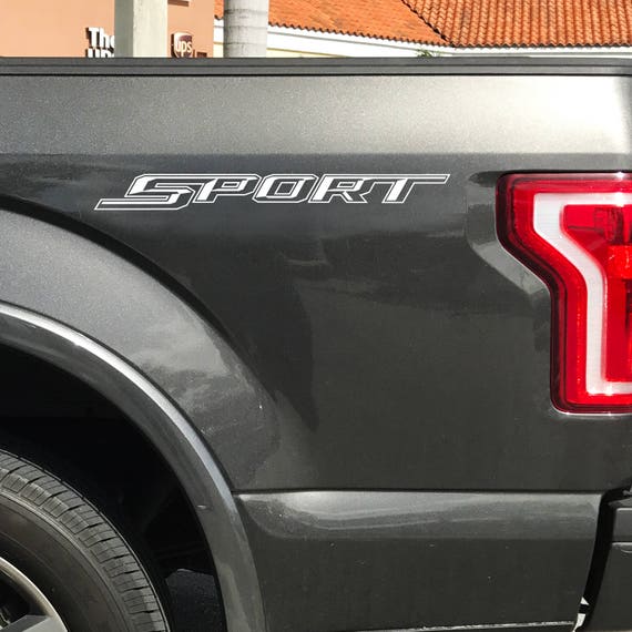 Ranger 4x4 Truck Bed Decals MATTE BLACK Set for Ford F150 Super Duty F-250