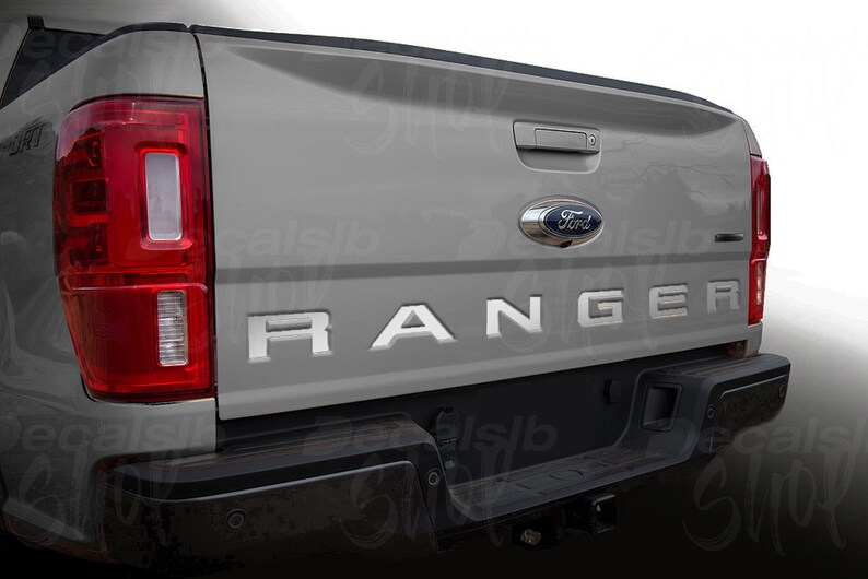 Ford Ranger 2019 Tailgate Inserts Decals Letters Indent Stickers Vinyl Cut K