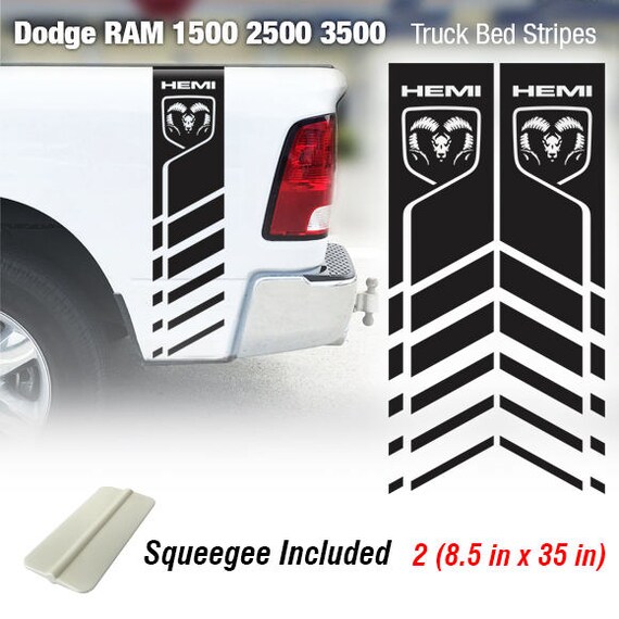 Dodge Ram 1500 2500 3500 Truck Bed Stripes Vinyl Decals Punisher Hemi 4x4 b
