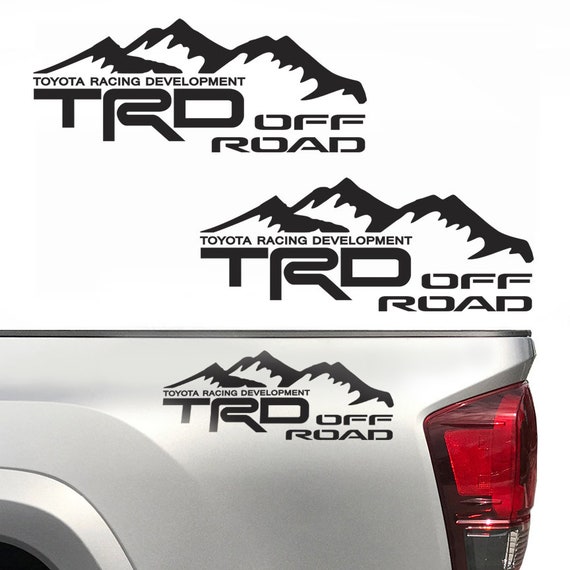 TRD TOYOTA RACING DEVELOPMENT 4x4 OFF ROAD TACOMA TUNDRA MOUNTAIN DECAL STICKER