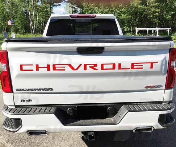 2019 Chevrolet Next Gen Silverado 1500 Tailgate Lettering Decals NEW