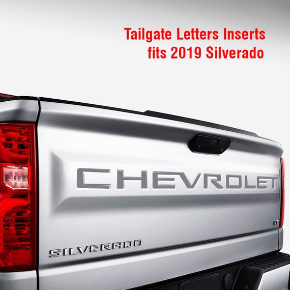 Set 4x4 Truck Bed Decals GLOSS BLACK S-10 Colorado for Chevrolet Silverado