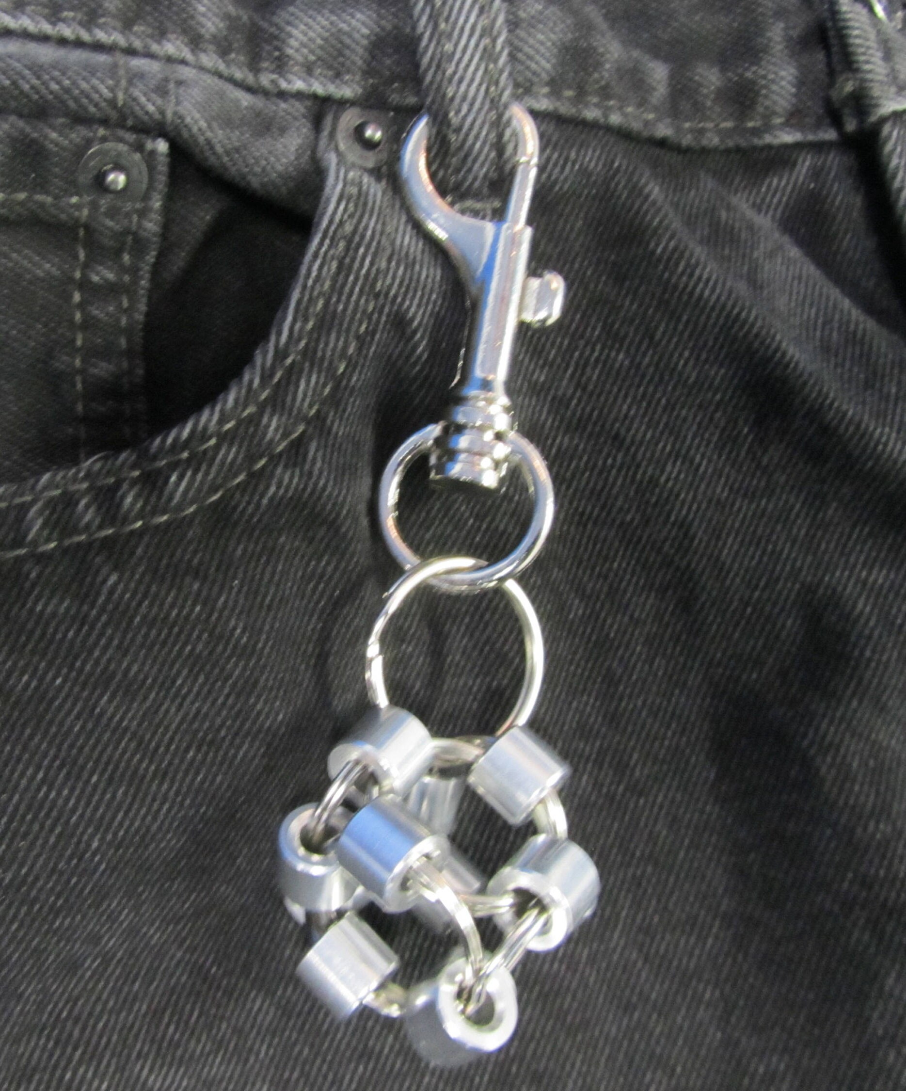 Fidget Finger Cube Key Ring With Snap Hook Etsy