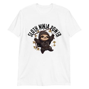 Camiseta Sloth Ninja Power desatada