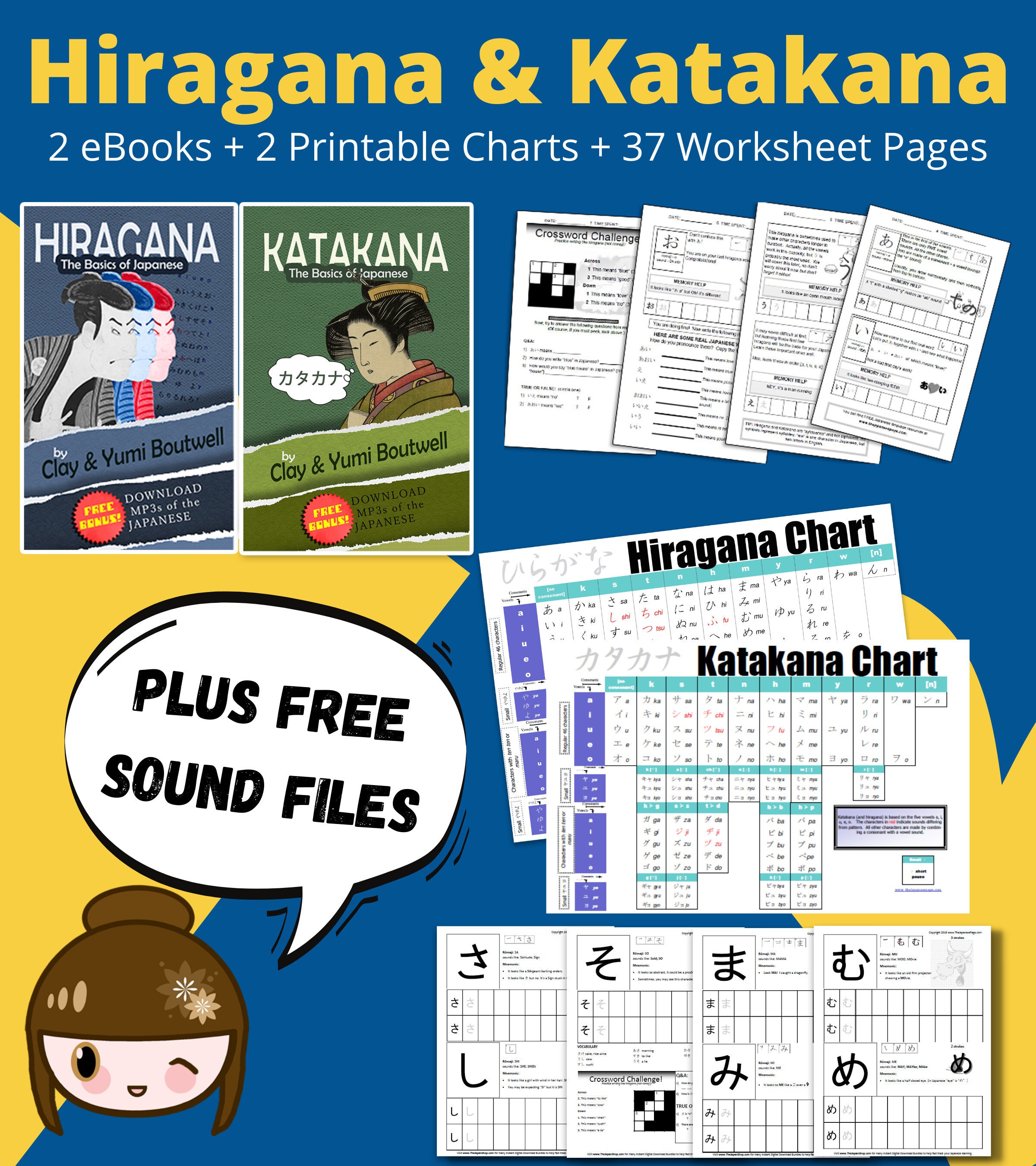 Learn Japanese Hiragana and Katakana Bundle: Ebooks - Etsy