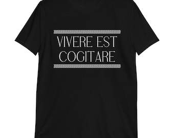 Vivere est cogitare Camiseta con frase latina