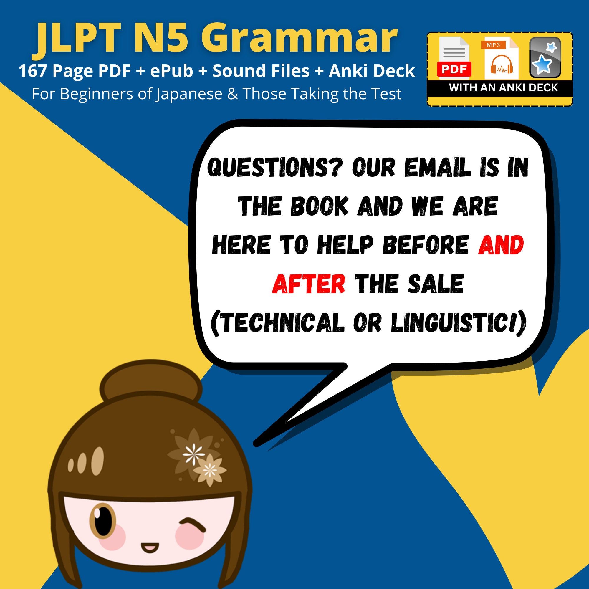 JLPT N5 Grammar Japanese Grammar for Beginners ebook Sound Files Anki