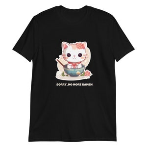 Przepraszam, nie ma już Ramenu: Koszulka z kotem anime