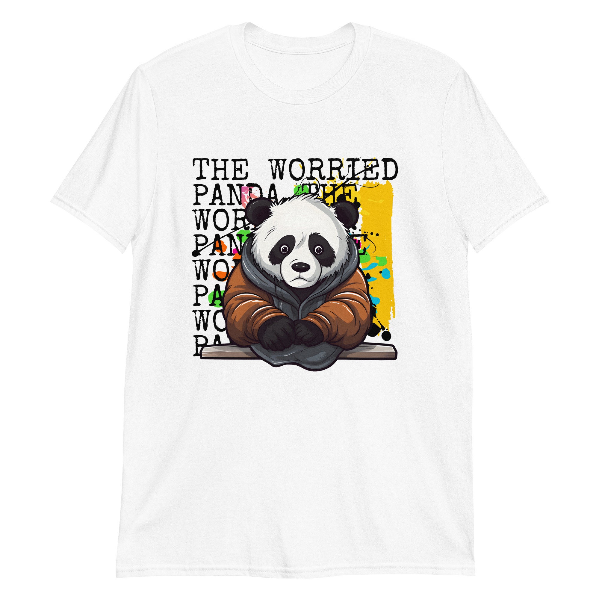 t-shirt com desenho de panda triste - TenStickers