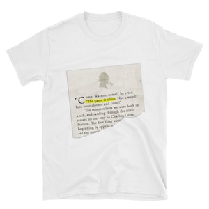 The Game is Afoot Sherlock Holmes Short-Sleeve Unisex T-Shirt