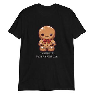 プレッシャーに負けない：悲しいジンジャーブレッドTシャツ