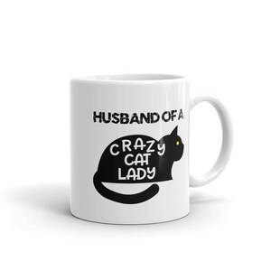 Mens Husband of a Crazy Cat Lady for Men with lots of Cats Mug