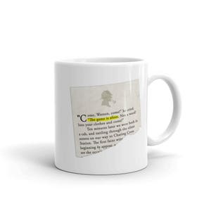 The Game is Afoot Sherlock Holmes Mug