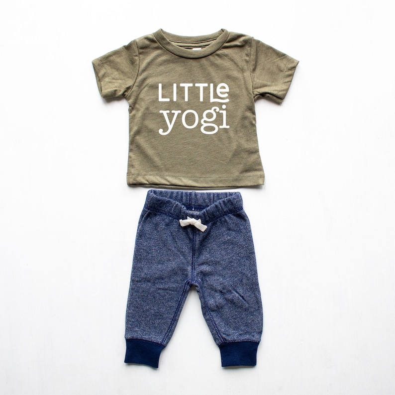Little Yogi Baby TShirt Baby Shower Gift New Mom Gift Boy Etsy