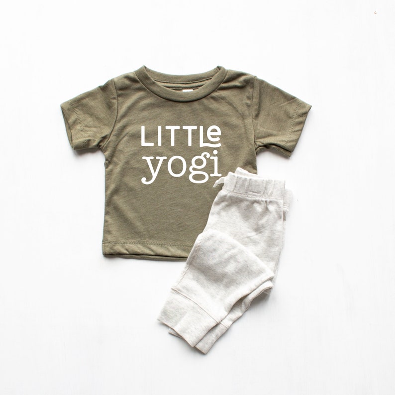 Little Yogi Baby TShirt Baby Shower Gift New Mom Gift Boy Etsy