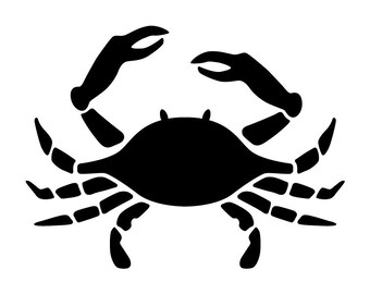 crab stencil etsy
