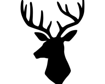 Deer head stencil | Etsy