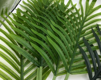 Artificial Palm Leaves, Faux Large Tropical Plants,  Palm leaves, Palm decor, Tropical decor, Palmetto, palm floral