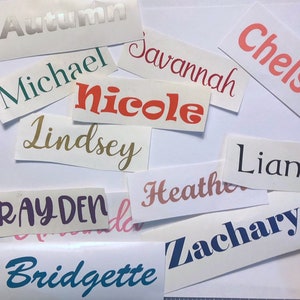 Custom Name Decal / Personalized Name Laptop Sticker
