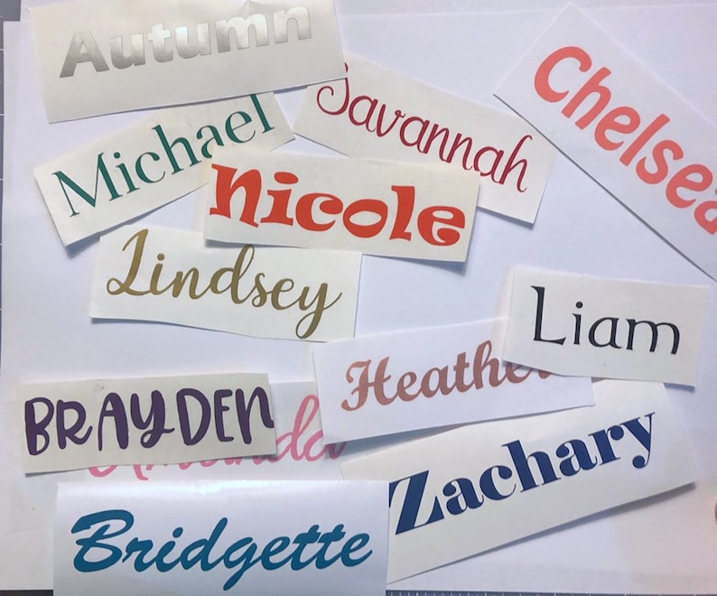Custom Name Decal / Personalized Name Laptop Sticker Etsy.de