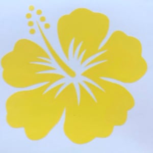 Hibiscus Flower Decal - Hibiscus Vinyl Sticker - Hawaiian Sticker