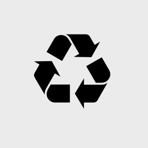Recycle Symbol Decal - Recycle Vinyl Sticker