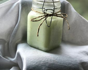 Coconut, Lime, and Mint Sugar Scrub