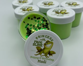 Frog Prince Slime Princess Party Slime Favors