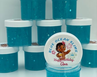 Moana Slime Party Favors