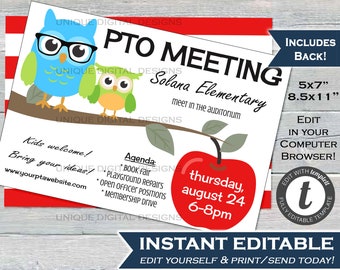 pta template etsy