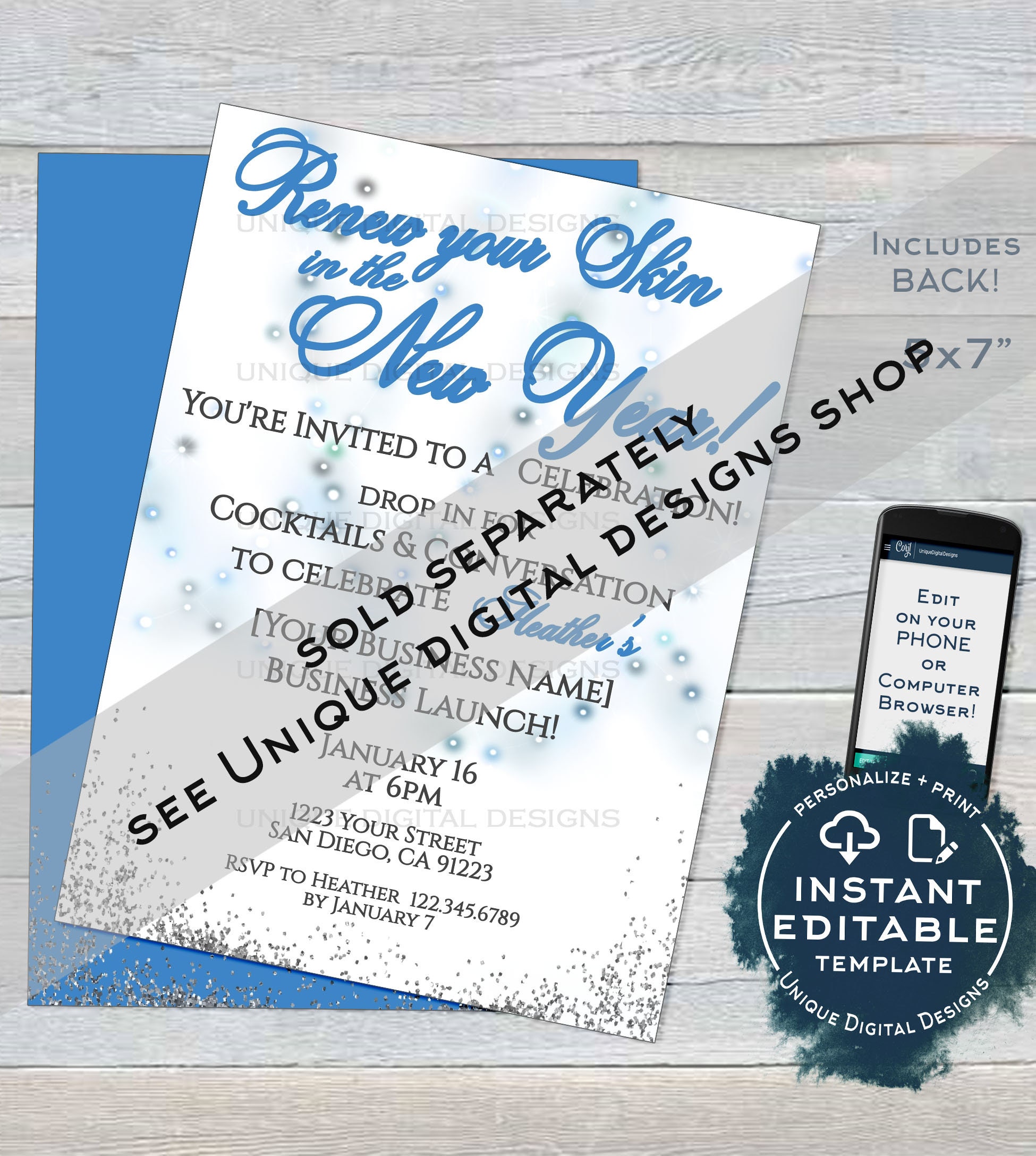 Rodan Business Invitation Editable Business Launch Party BBL Etsy