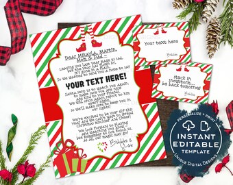 Editable Elf Arrival Letters, Elf Welcome Letter, Santa Elves Letter, We are Back Christmas Letter, Printable Excuse Note Goodbye INSTANT