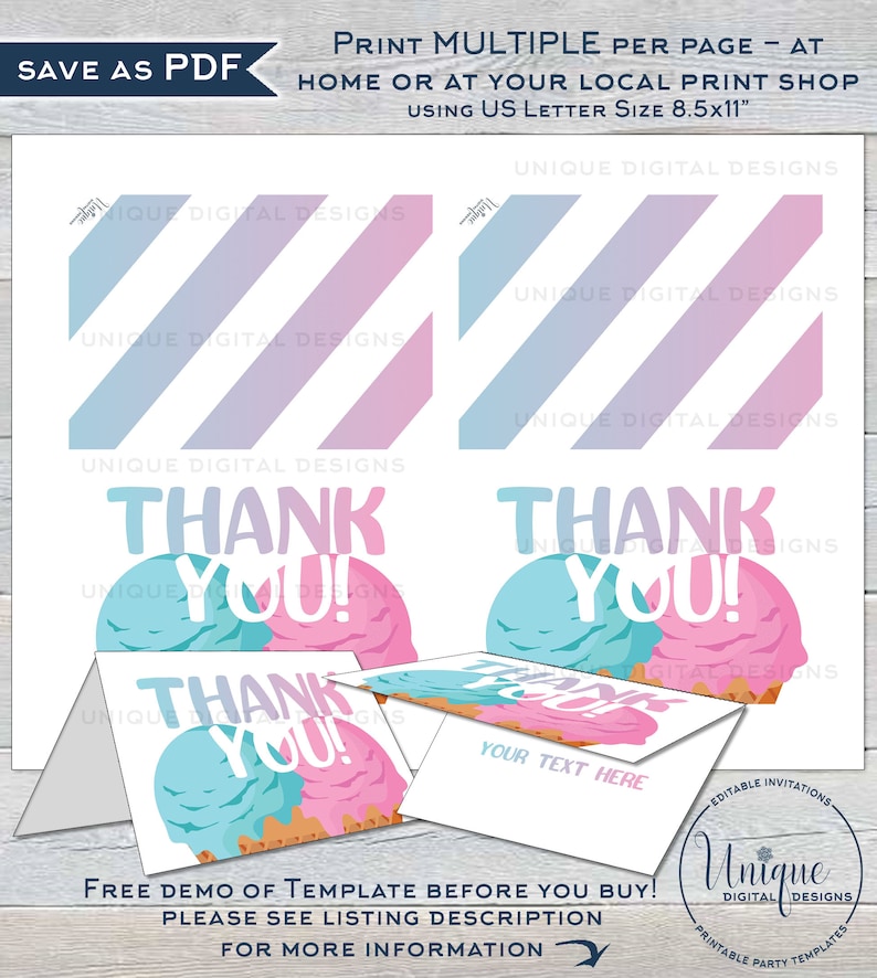 Editable Whats the Scoop Gender Reveal Invite Will Baby be He or She Printable Template INSTANT ACCESS Ice Cream Gender Reveal Invitation